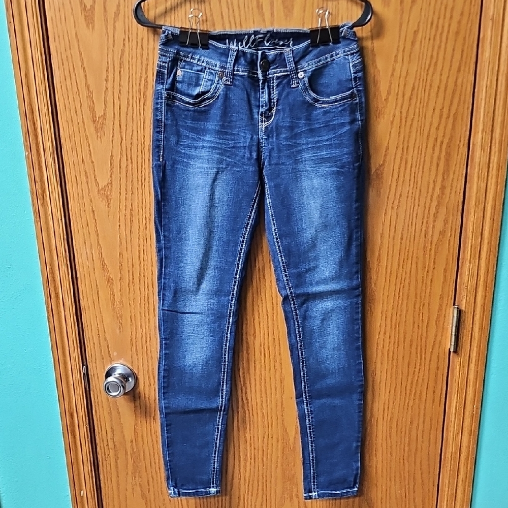 Wallflower Dark Blue Skinny Jeans